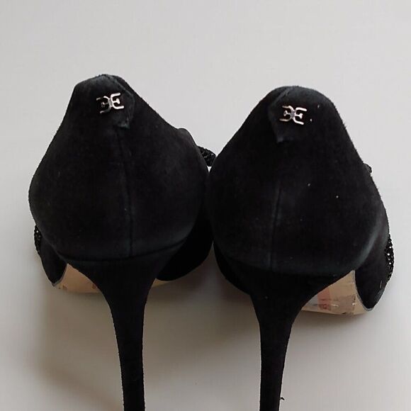 Sam Edelman Deela Pump Black Suede Heels Size 7 - Picture 7 of 16